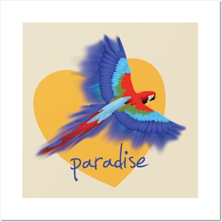 Paradise Parrot Posters and Art